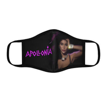 Load image into Gallery viewer, Apollonia "Purple Glow" Fitted Polyester Face Mask